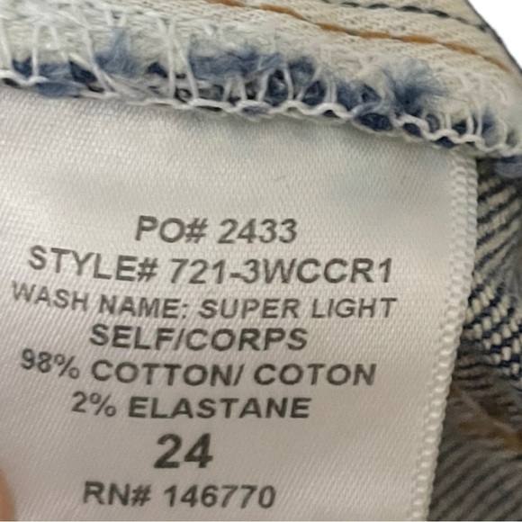 Re/done NWOT Straight Jeans Size 24 - Picture 5 of 6